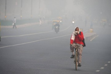 The Indian Capital Was Cloaked in Thick Smog